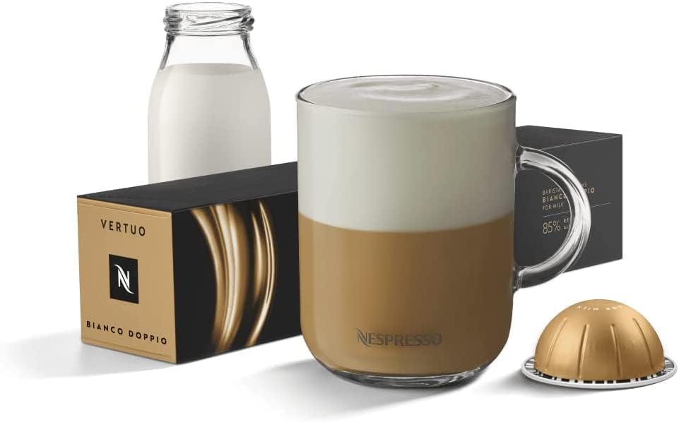 Nespresso Vertuo Line / Barista Creations - Bianco Doppio, 10 Kaffeekapseln, 102 g