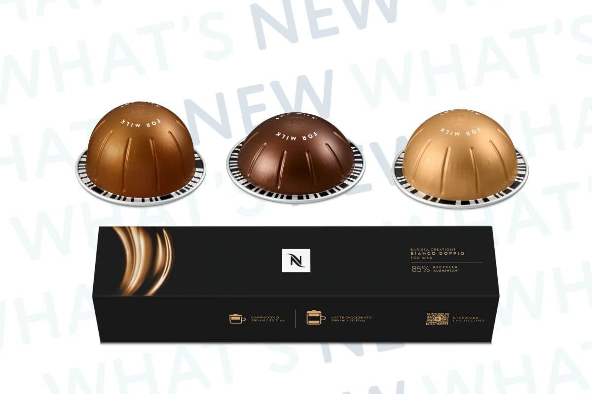 Nespresso Vertuo Line / Barista Creations - Bianco Doppio, 10 Kaffeekapseln, 102 g