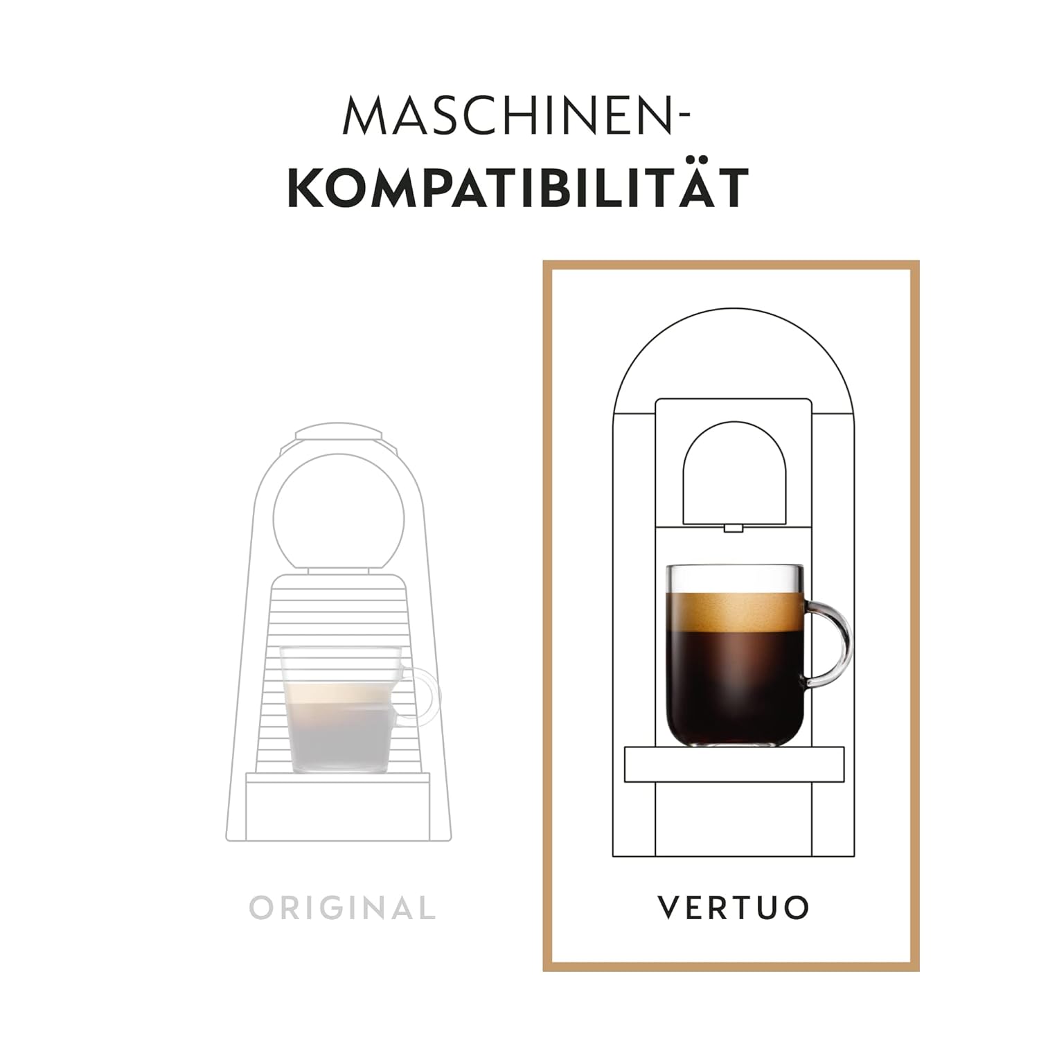 NESPRESSO VERTUO, Auswahl an Espresso (40ml) und Double Espresso (80ml) Kaffees, Leichte, mittlere und dunkle Röstungen, Kompatibel mit VERTUO Kaffeemaschinen, Kapsel Set aus 50 Kaffeekapseln