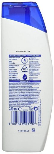 Head and Shoulders Haarshampoo Menthol Fresh Anti-Schuppen Shampoo Set 4x280ml Haarpflege, 4 tlg.