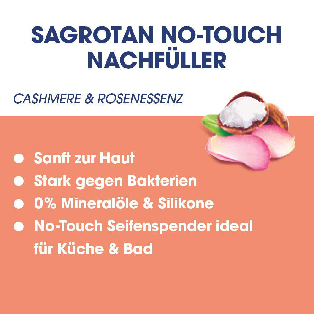 Sagrotan No-Touch Nachfüller Flüssig Handseife - Cashmere & Rose