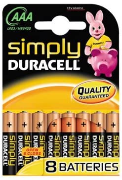 Batterie Duracell Simply MN2400/LR03 Micro AAA (1x8)