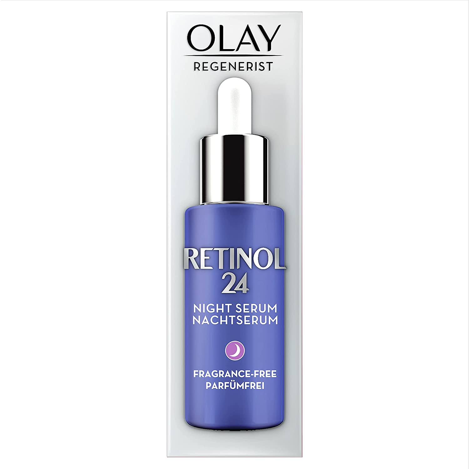 Olay Retinol24 Nachtserum, Feuchtigkeitsserum Für Glatte Und Strahlende Haut