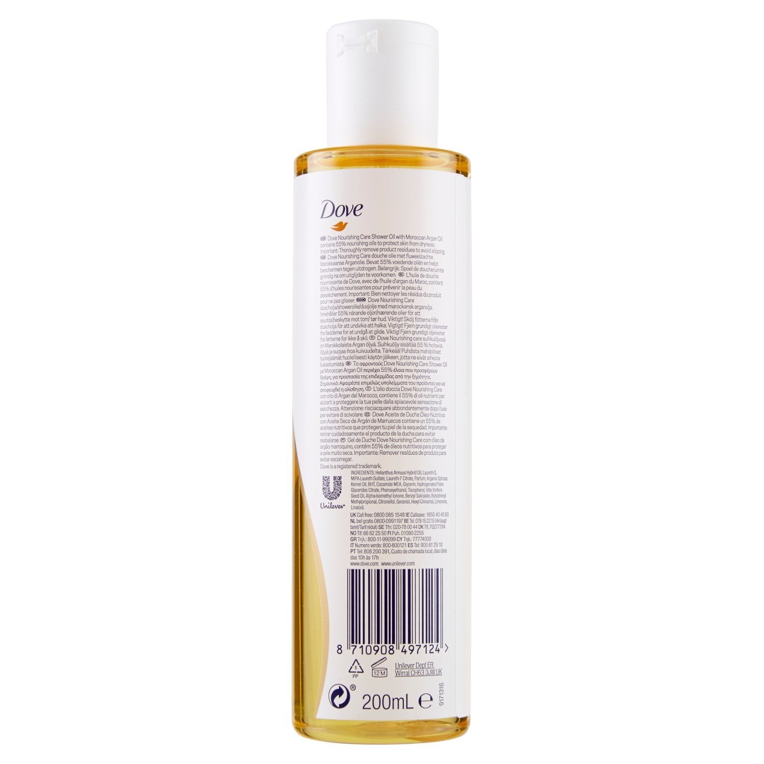 Dove nourishing Shower oil (1x200ml)