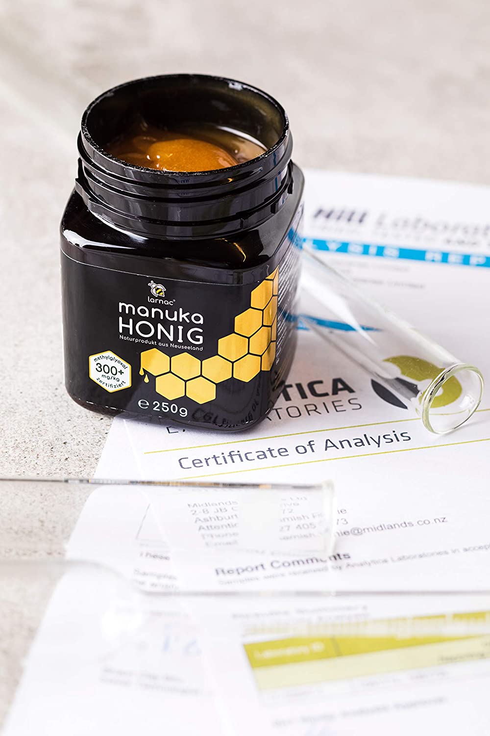 Larnac Manuka Honig 300+ MGO aus Neuseeland (1x250g)