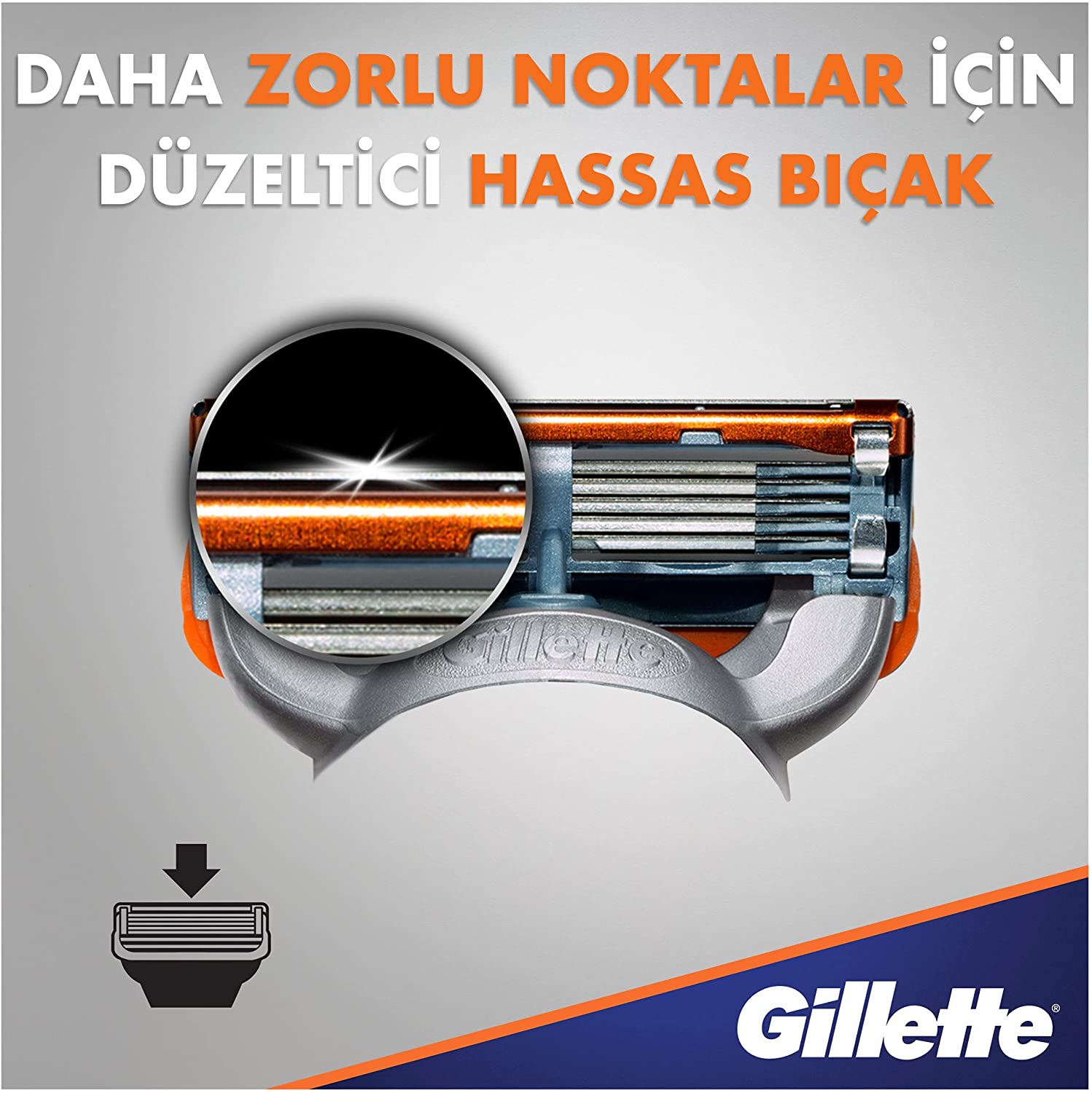 Auslaufmodell Gillette Fusion5 Rasierklingen Power für Herren (1x8)