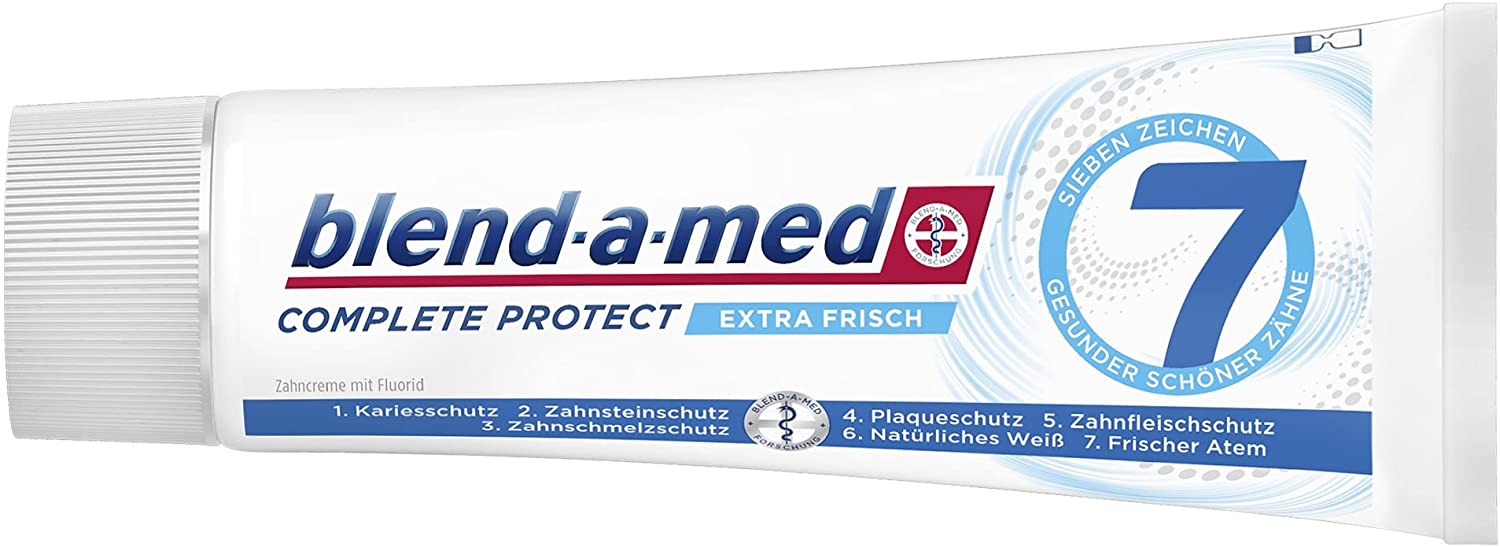 Blend-a-med Complete Protect 7 Extra Frisch Zahnpasta (6x75ml) (MHD Bereits überschritten!)