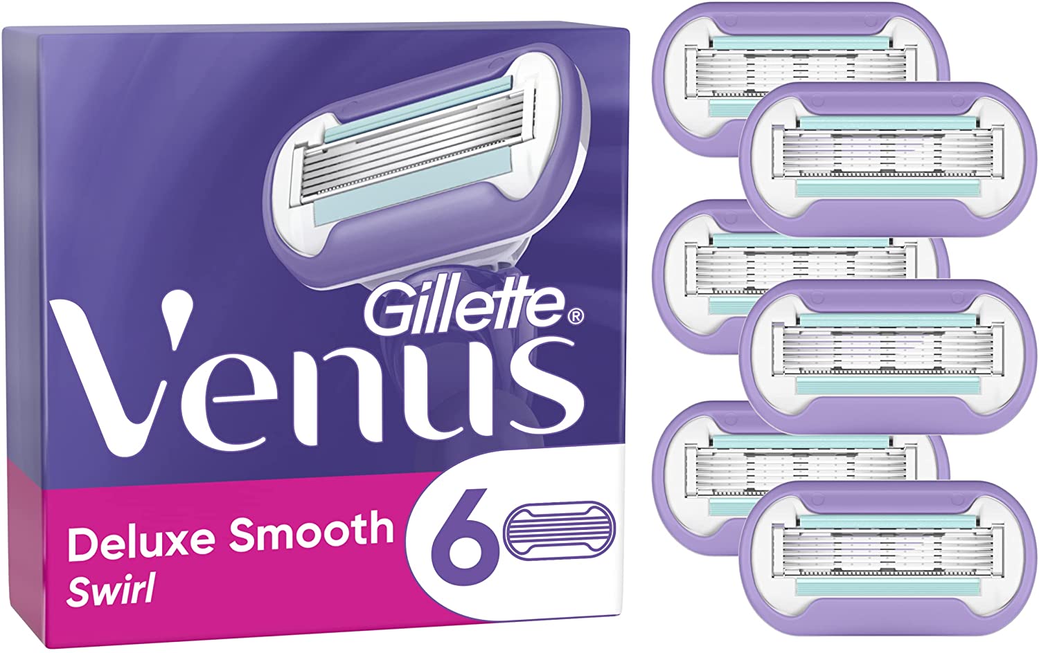 Gillette Venus Extra Smooth Swirl Rasierklingen (1x8)