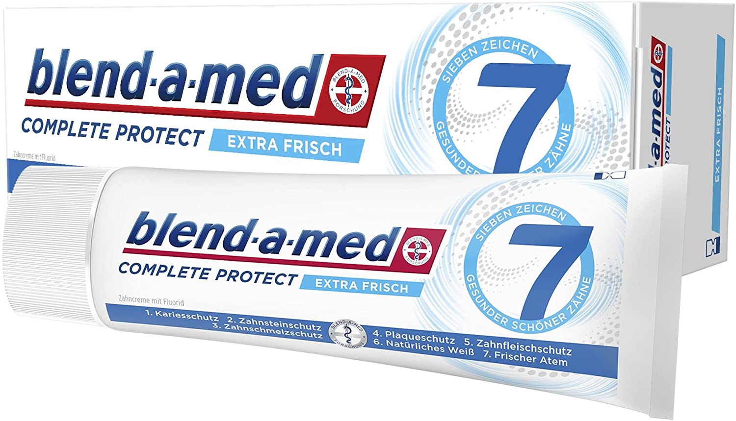 Blend-a-med Complete Protect 7 Extra Frisch Zahnpasta (6x75ml) (MHD Bereits überschritten!)