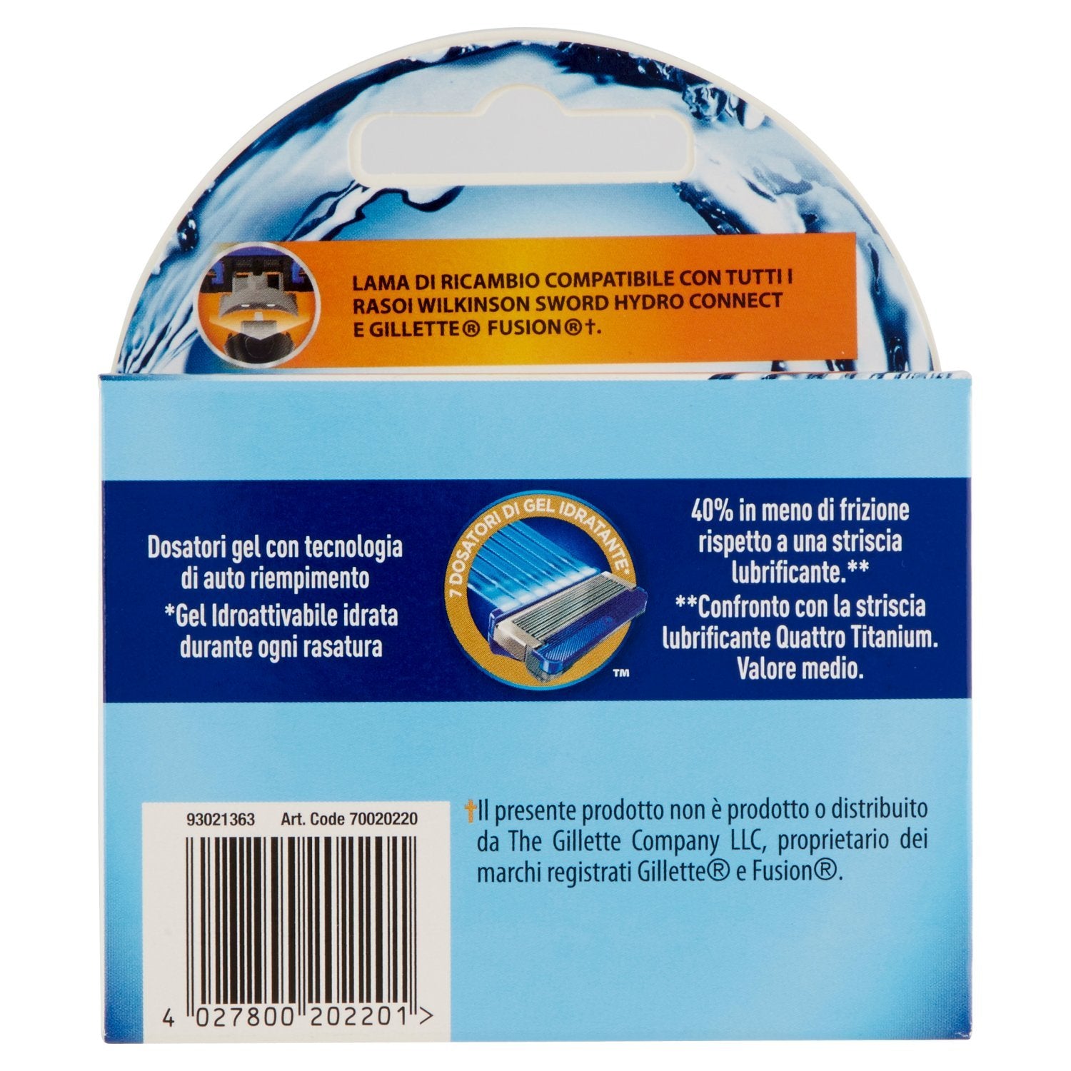 Wilkinson Sword Nachfüllpack Hydro 5 Connect (4x Ersatzklingen)