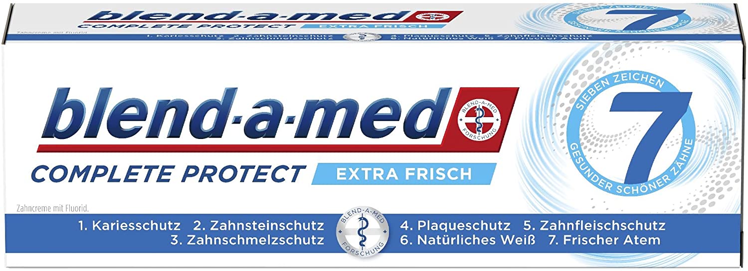 Blend-a-med Complete Protect 7 Extra Frisch Zahnpasta (6x75ml) (MHD Bereits überschritten!)