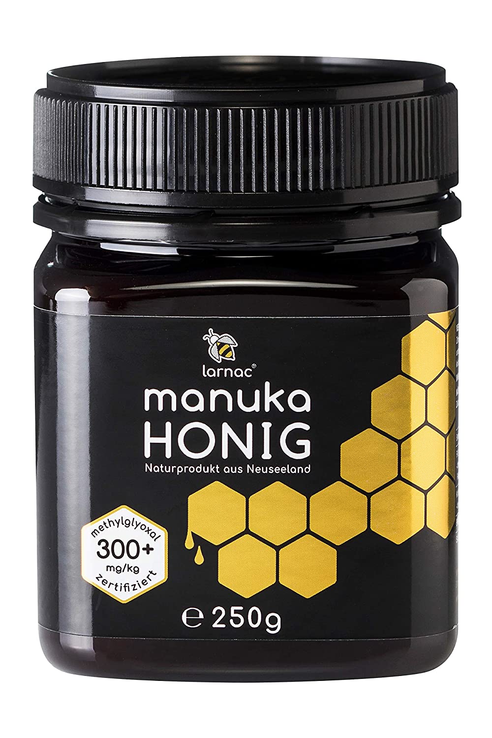 Larnac Manuka Honig 300+ MGO aus Neuseeland, 250g, zertifizierter Methylglyoxalg
