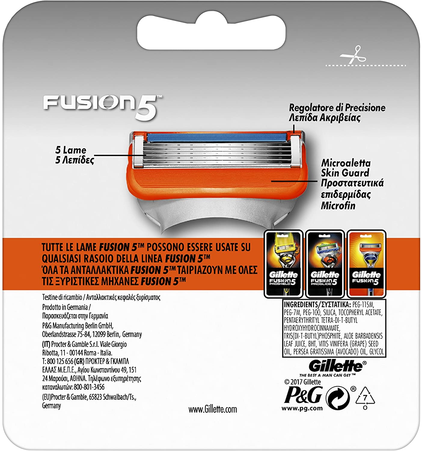 Gillette Fusion 5 Ersatzklingen (1x4)